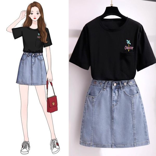 two piece dress iescolher set of korean-style female parts, and skirt, girls'outfits, casual, two sets summer clothes, bmpj, White
two piece dress iescolher set of korean-style female parts, and skirt, girls'outfits, casual, two sets summer clothes, bmpj, White