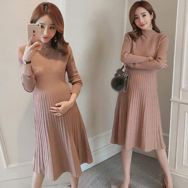 maternity dresses autumn/winter pregnant women sweater korean elastic slim knit dress tide mother pregnancy bottoming shirt, White
maternity dresses autumn/winter pregnant women sweater korean elastic slim knit dress tide mother pregnancy bottoming shirt, White