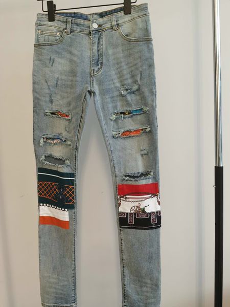 2021 mens jeans long pants 6 styles personality very cool skinny destroy quilt ripped straight cut hole fashion luxury designer jean men s d, Blue
2021 mens jeans long pants 6 styles personality very cool skinny destroy quilt ripped straight cut hole fashion luxury designer jean men s d, Blue