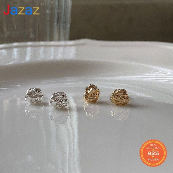 stud jazaz 925 sterling silver simple irregular lava meteorite earrings women creative exaggerated party friendship gift d001412, Golden;silver
stud jazaz 925 sterling silver simple irregular lava meteorite earrings women creative exaggerated party friendship gift d001412, Golden;silver