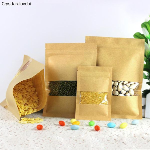 pcs kraft paper bag with , reusable sealing pouch clear window for storing cookie dried snack gift wrap
pcs kraft paper bag with , reusable sealing pouch clear window for storing cookie dried snack gift wrap