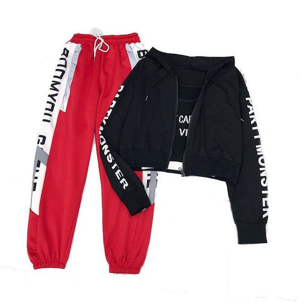 autumn harajuku bf sports womens pants cargo loose hip hop letter printed two piece set women sport wear, Black;white
autumn harajuku bf sports womens pants cargo loose hip hop letter printed two piece set women sport wear, Black;white