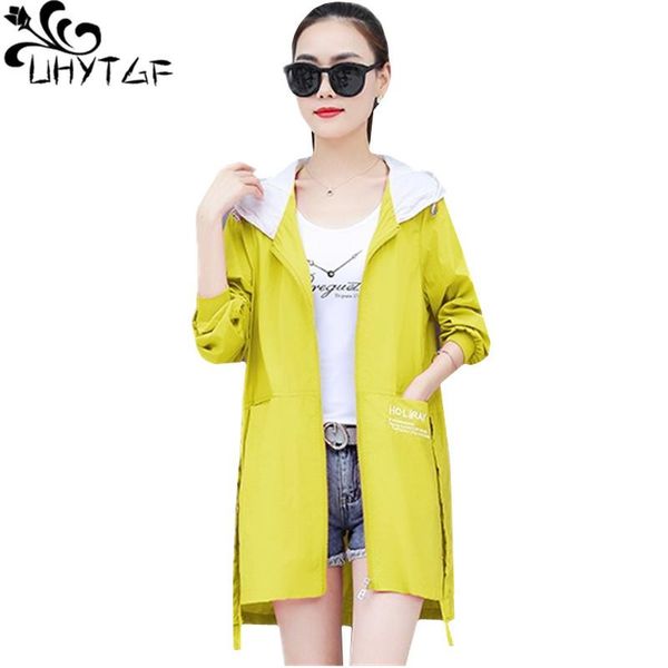 women's jackets uhytgf elegant summer women fashion hooded outdoor thin sun protection clothing korean loose breathable plus size coats, Black;brown
women's jackets uhytgf elegant summer women fashion hooded outdoor thin sun protection clothing korean loose breathable plus size coats, Black;brown