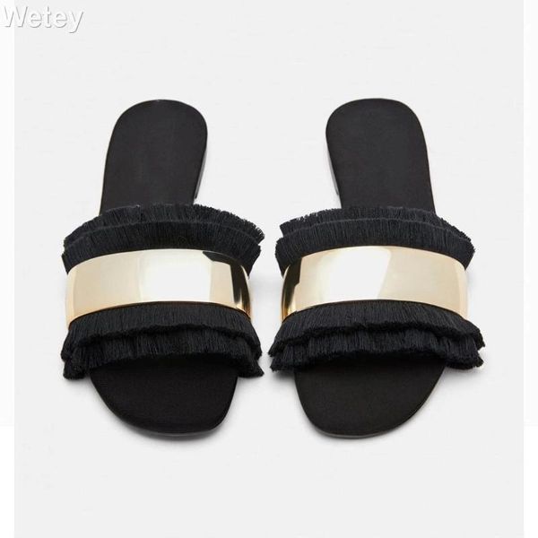 slippers cozy shoes women fashion metal bling slides fur fringe flip flops summer flat outside ladies, Black
slippers cozy shoes women fashion metal bling slides fur fringe flip flops summer flat outside ladies, Black