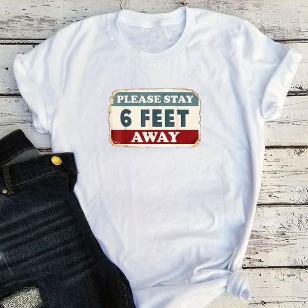 please stay 6 feet away womens t shirts tee gothic social distancing casual letter o neck graphic, White
please stay 6 feet away womens t shirts tee gothic social distancing casual letter o neck graphic, White