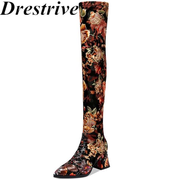boots drestrive women over knee high print sheepskin thick heel cm ladies winter shoes platform stretch fabric zipper, Black
boots drestrive women over knee high print sheepskin thick heel cm ladies winter shoes platform stretch fabric zipper, Black