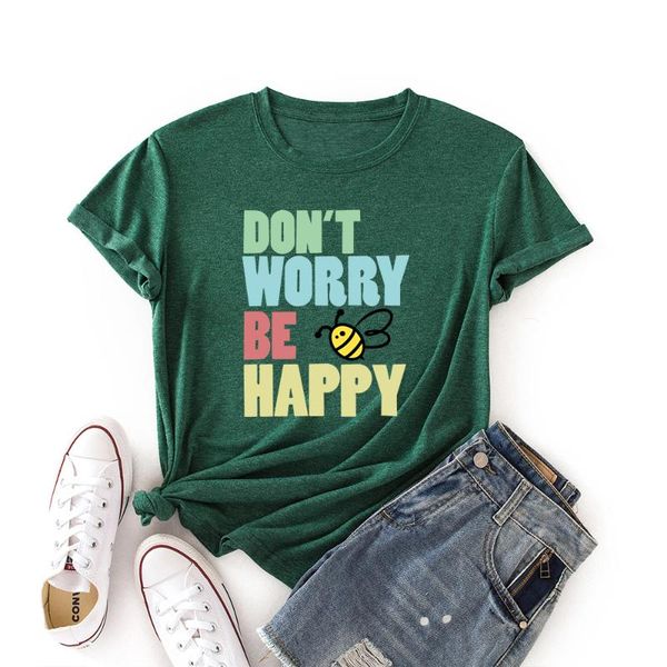 women's t-shirt plus size bee happy print women cotton shirts o neck short sleeve tees 2021 summer t shirt female tshirt, White
women's t-shirt plus size bee happy print women cotton shirts o neck short sleeve tees 2021 summer t shirt female tshirt, White