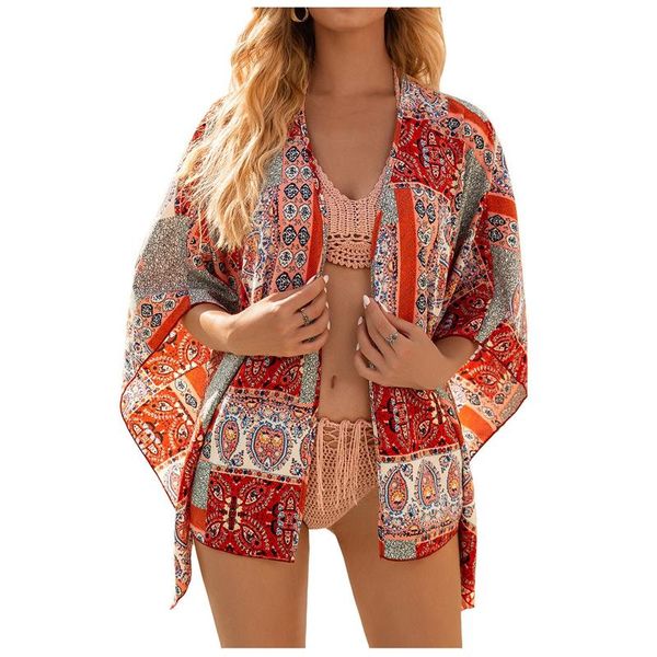 women's swimwear fashion women chiffon kimono cardigan harajuku printed open front holiday loose casual thin blouse beachwear cover up, White;black
women's swimwear fashion women chiffon kimono cardigan harajuku printed open front holiday loose casual thin blouse beachwear cover up, White;black