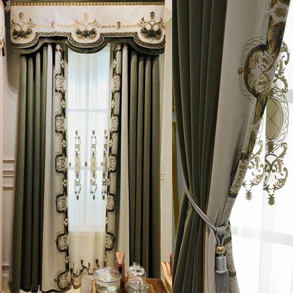 curtain & drapes light luxury french style chinese standing edge xiu flannel embroidery stitching solid color villa living room
curtain & drapes light luxury french style chinese standing edge xiu flannel embroidery stitching solid color villa living room