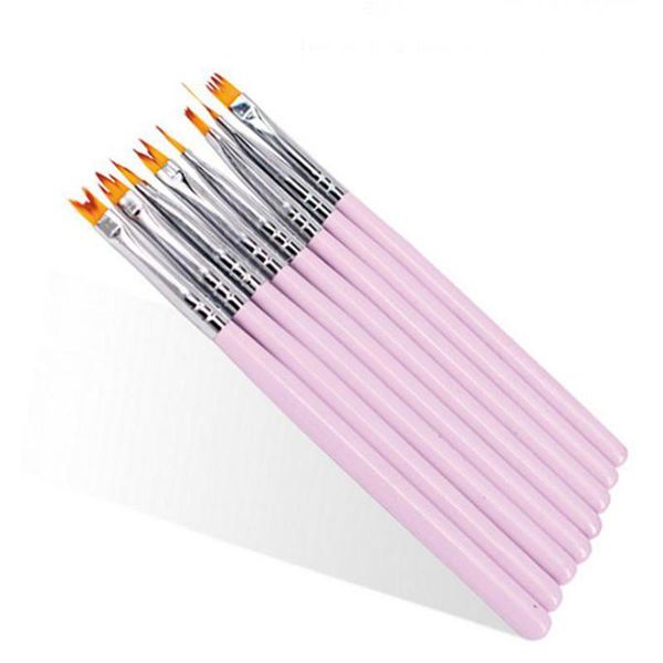 nail brushes gel varnish art painting brush uv polish flower drawing pen pink handle manicure tools, Yellow
nail brushes gel varnish art painting brush uv polish flower drawing pen pink handle manicure tools, Yellow