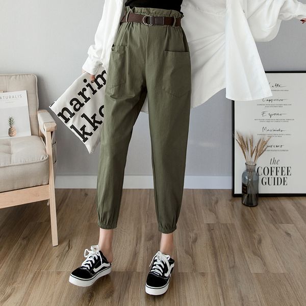 women pants spring summer fashion female solid high waist loose harem pant pencil trousers casual cargo pants streetwear 210426, Black;white
women pants spring summer fashion female solid high waist loose harem pant pencil trousers casual cargo pants streetwear 210426, Black;white