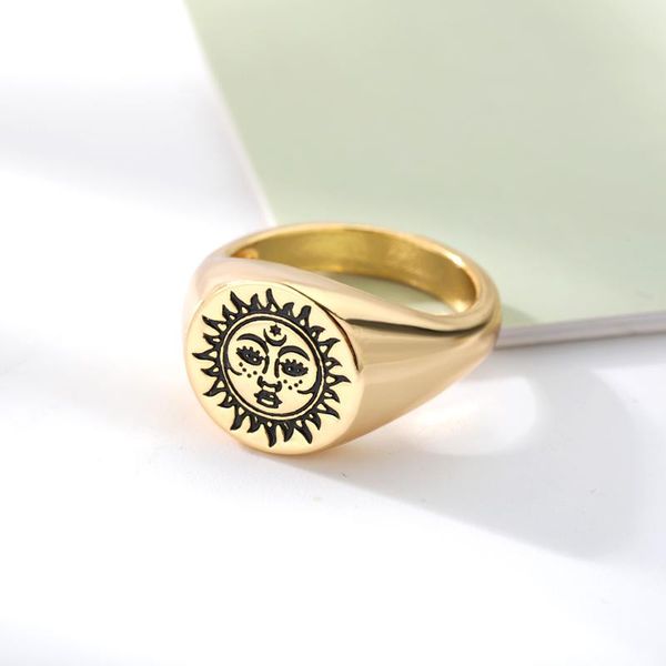 wedding rings vintage sun face punk for women men stainless steel gold couple aesthetic ring exaggeration gothic 2021 jewelry gift, Slivery;golden
wedding rings vintage sun face punk for women men stainless steel gold couple aesthetic ring exaggeration gothic 2021 jewelry gift, Slivery;golden