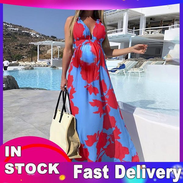 4# floral dress woman summer bohemian print v-neck suspender sleeveless maternity dresses for women robe femme, White
4# floral dress woman summer bohemian print v-neck suspender sleeveless maternity dresses for women robe femme, White