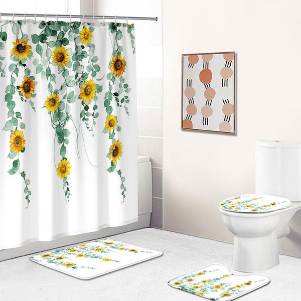 shower curtains vintage bathroom set decor dark green sunflower printed curtain toilet seat cover bath rugs door mat
shower curtains vintage bathroom set decor dark green sunflower printed curtain toilet seat cover bath rugs door mat