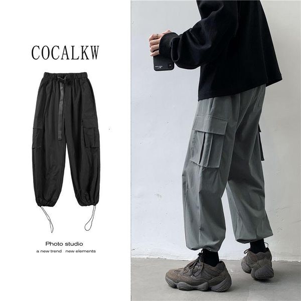 spring summer cargo pants men's fashion pocket casual men streetwear korean loose hip-hop straight wide leg mens, Black
spring summer cargo pants men's fashion pocket casual men streetwear korean loose hip-hop straight wide leg mens, Black