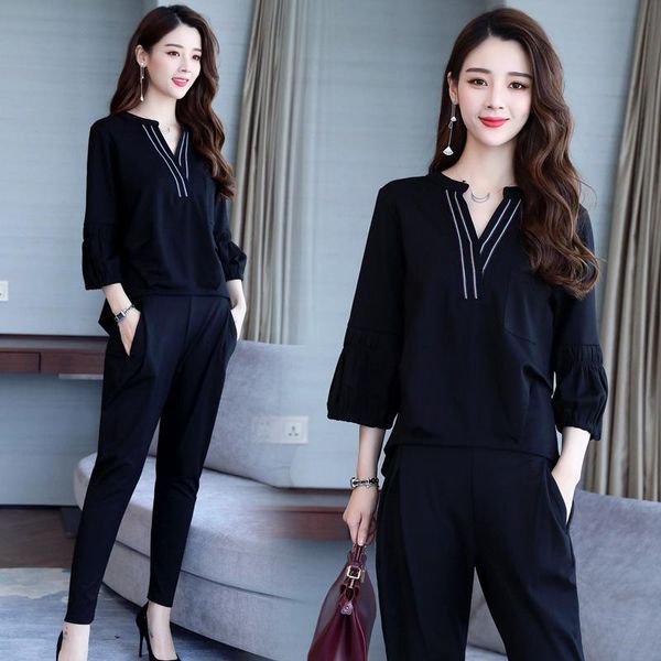 women's two piece pants suit coat 2021 spring and autumn fashion casual loose size 3xl harem pants., White
women's two piece pants suit coat 2021 spring and autumn fashion casual loose size 3xl harem pants., White