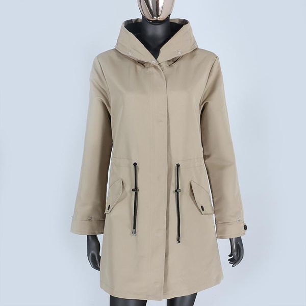 women's trench coats 2021 waterproof parka shell match fur liner and collar, Tan;black
women's trench coats 2021 waterproof parka shell match fur liner and collar, Tan;black