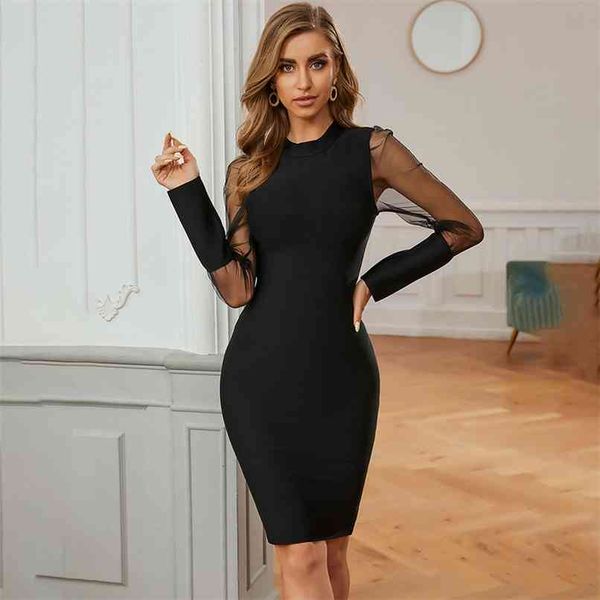 autumn club long sleeve o neck bandage dress black lace women celebrity evening runway party bodycon dresses 210507, Black;gray
autumn club long sleeve o neck bandage dress black lace women celebrity evening runway party bodycon dresses 210507, Black;gray