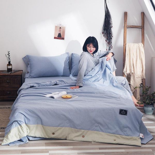 comforters & sets 2021 summer style solid color modern minimalist students dormitory cool breathable comfortable air conditioner blanket
comforters & sets 2021 summer style solid color modern minimalist students dormitory cool breathable comfortable air conditioner blanket