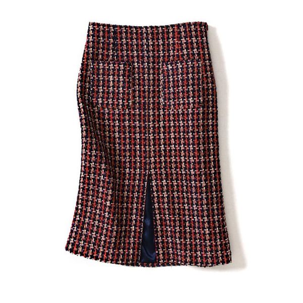 skirts tweed skirt 2021 spring and autumn women's / winter high waist plaid wool a-line bag hip (front opening), Black
skirts tweed skirt 2021 spring and autumn women's / winter high waist plaid wool a-line bag hip (front opening), Black
