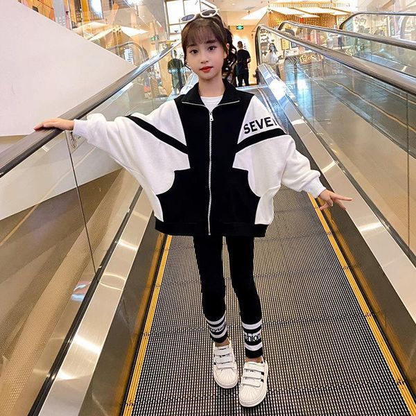 clothing sets children clothes girl autumn cardigan long sleeve tracksuit 4-14 years zipper coat & leggings girls sport suit, White
clothing sets children clothes girl autumn cardigan long sleeve tracksuit 4-14 years zipper coat & leggings girls sport suit, White