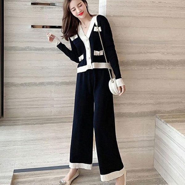 women's two piece pants suit 2021 korean style spring and autumn lightly mature knitted cardigan - set loose, White
women's two piece pants suit 2021 korean style spring and autumn lightly mature knitted cardigan - set loose, White
