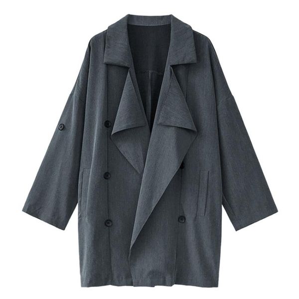 women's trench coats 2021 autumn korean version of loose medium-length windbreaker jacket small thin section solid colour long-sleeved, Tan;black
women's trench coats 2021 autumn korean version of loose medium-length windbreaker jacket small thin section solid colour long-sleeved, Tan;black