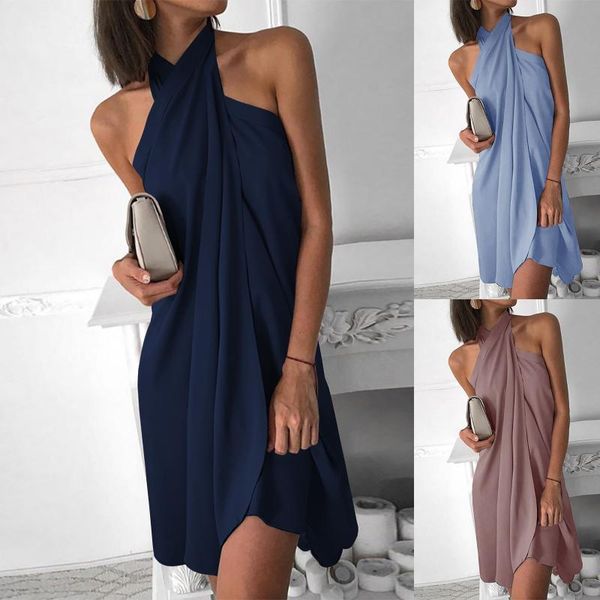 casual dresses women halter neck loose irregular hem dress summer female beach party 2021 mini sleeveless prom vestidos, Black;gray
casual dresses women halter neck loose irregular hem dress summer female beach party 2021 mini sleeveless prom vestidos, Black;gray