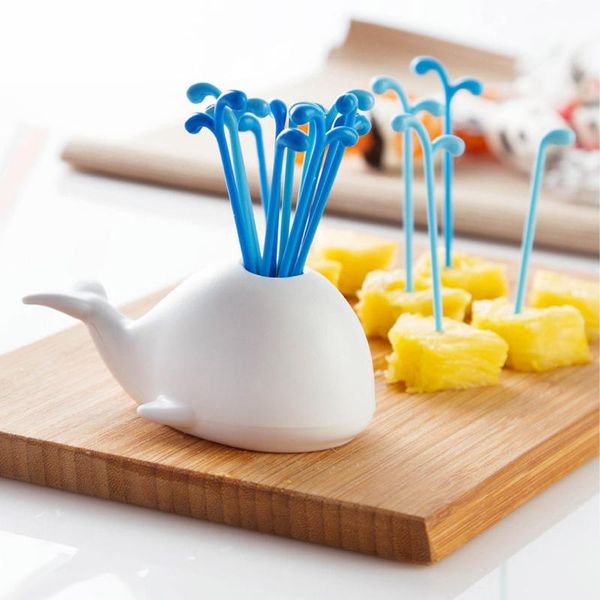 forks white whale 16 pcs/set cute fruit fork cake snack dessert pick toothpick dc120
forks white whale 16 pcs/set cute fruit fork cake snack dessert pick toothpick dc120