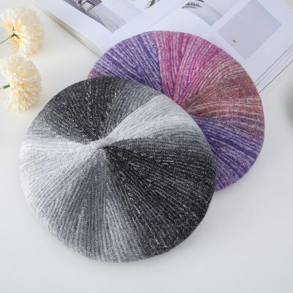 berets 2021 women's knitting winter luxury elegant cotton beret hollow out flowers decorative hand hooked autumn ladies hat, Blue;gray
berets 2021 women's knitting winter luxury elegant cotton beret hollow out flowers decorative hand hooked autumn ladies hat, Blue;gray