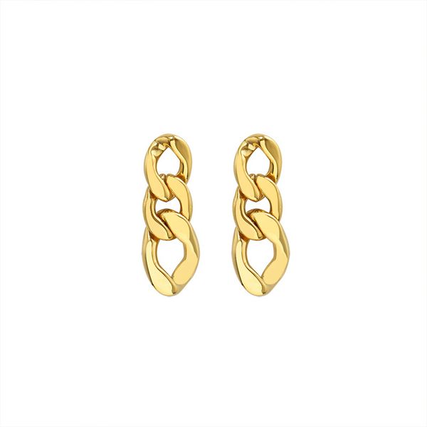 luxury brand link chain stud earrings korean style gold color stainless steel eardrop fashion jewelry for women christmas 2020, Golden
luxury brand link chain stud earrings korean style gold color stainless steel eardrop fashion jewelry for women christmas 2020, Golden