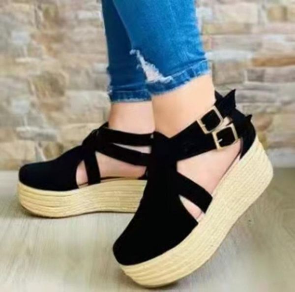 sandals summer platform women shoes 2021 chunky soles women's cover heels casual fashion with buckle strap, Black
sandals summer platform women shoes 2021 chunky soles women's cover heels casual fashion with buckle strap, Black
