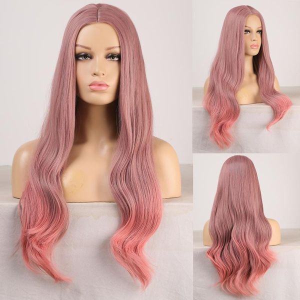 synthetic wigs charisma long wavy hair heat resistant fiber wig middle part ombre pink for women cosplay, Black
synthetic wigs charisma long wavy hair heat resistant fiber wig middle part ombre pink for women cosplay, Black