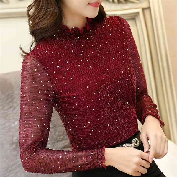arrival autumn women blouse semi-high collar lace shirt bottoming long sleeve ol style slim fit blusa 1107 40 210506, White
arrival autumn women blouse semi-high collar lace shirt bottoming long sleeve ol style slim fit blusa 1107 40 210506, White