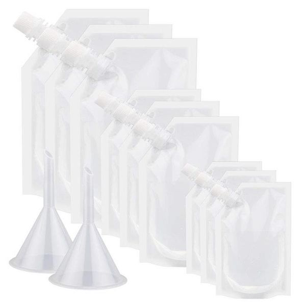 hip flasks 20pcs plastic reusable liquor pouch clear heavy duty drinks concealable drinking cruise bags kit with funnel
hip flasks 20pcs plastic reusable liquor pouch clear heavy duty drinks concealable drinking cruise bags kit with funnel