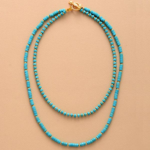 pendant necklaces boho turquoises 2 layers chokers necklace women exquisite beaded simple statement teengirl ol holiday jewelry wholesale, Silver
pendant necklaces boho turquoises 2 layers chokers necklace women exquisite beaded simple statement teengirl ol holiday jewelry wholesale, Silver