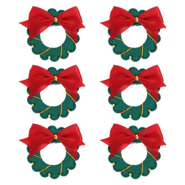 napkin rings 6pcs xmas dining table decoration christmas buckles clips for party holder
napkin rings 6pcs xmas dining table decoration christmas buckles clips for party holder
