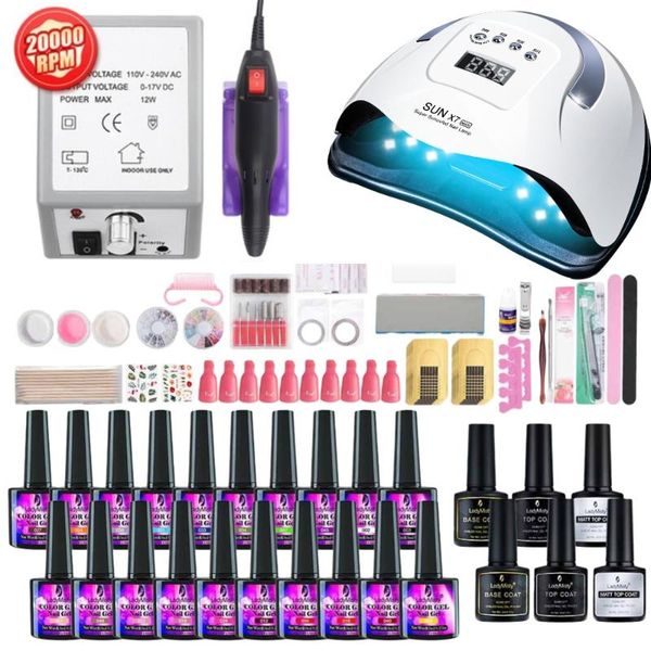 20pcs gel nail set 114/90/72/36w uv lamp dryer for manicure electric drill art cutter tools kits
20pcs gel nail set 114/90/72/36w uv lamp dryer for manicure electric drill art cutter tools kits