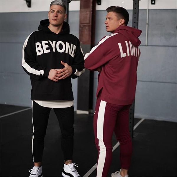 men's tracksuits mens sports suits running set men gym sportwear tracksuit fitness body building hoodies+pants sport wear clothing, Gray
men's tracksuits mens sports suits running set men gym sportwear tracksuit fitness body building hoodies+pants sport wear clothing, Gray