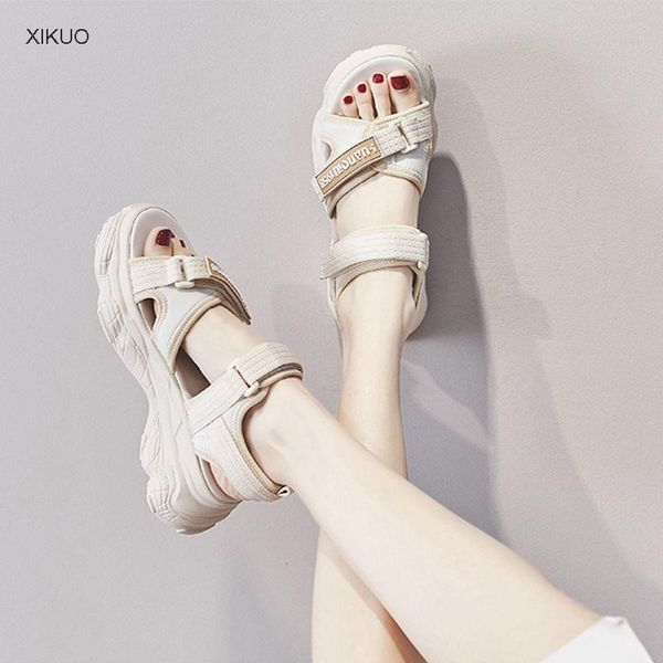 sandals south korean sports 2021 summer thick soled multi-function muffin women's shoes, Black
sandals south korean sports 2021 summer thick soled multi-function muffin women's shoes, Black