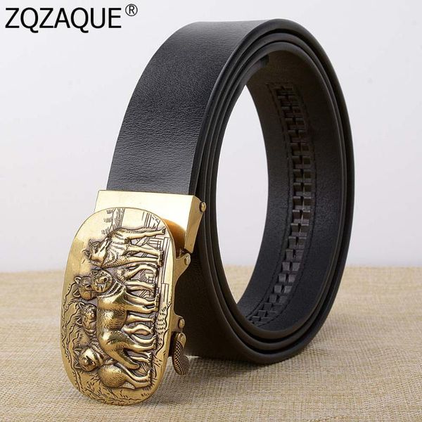 european and american wolves pattern automatic buckle belt fashion men's cool jeans straps genuine leather waistbands sy1705 belts, Black;brown
european and american wolves pattern automatic buckle belt fashion men's cool jeans straps genuine leather waistbands sy1705 belts, Black;brown