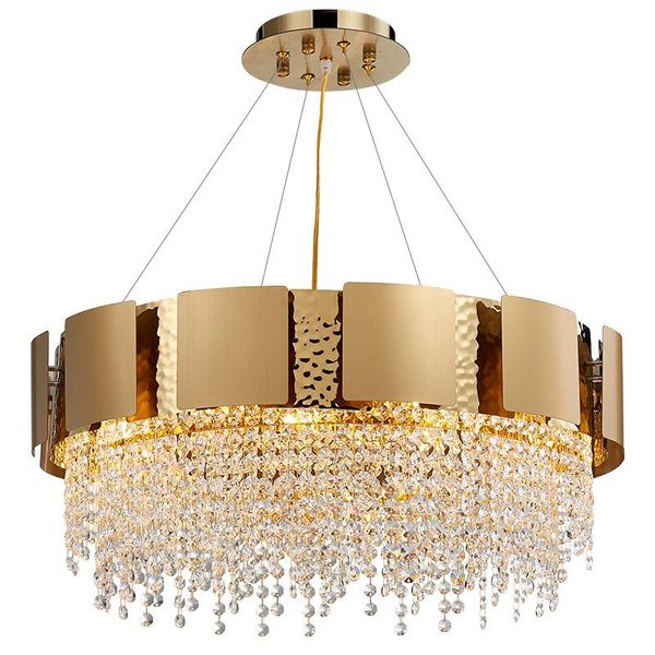luxury crystal chandelier designer simple round gold modern living room dining chandeliers
luxury crystal chandelier designer simple round gold modern living room dining chandeliers
