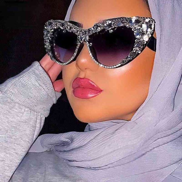 sunglasses cat eye diamond women 2021 oversized steampunk sun glasses crystal vintage rhinestone eyewear uv400 oculos, White;black
sunglasses cat eye diamond women 2021 oversized steampunk sun glasses crystal vintage rhinestone eyewear uv400 oculos, White;black