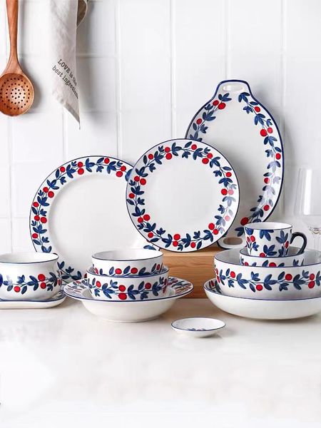 dishes & plates berry pattern ceramic dinner set microwave use household tableware noodle soup bowl oval fish plate 3.5 inch flavour saucer
dishes & plates berry pattern ceramic dinner set microwave use household tableware noodle soup bowl oval fish plate 3.5 inch flavour saucer