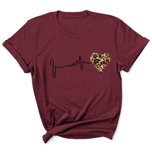 women's t-shirt leopard heartbeat print summer tees short raglan sleeve shirts for women harajuku casual breathable graphic clothing la, White
women's t-shirt leopard heartbeat print summer tees short raglan sleeve shirts for women harajuku casual breathable graphic clothing la, White