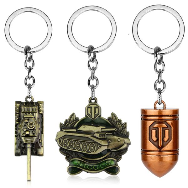 classic game jewelry trinket world of tanks keychain metal 3d tank bullet model key ring car bags key chains, Silver
classic game jewelry trinket world of tanks keychain metal 3d tank bullet model key ring car bags key chains, Silver