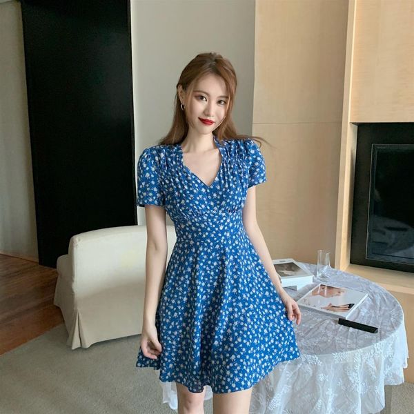 summer dress women casual short sleeve print beach v neck party mini a line robe femme 210514, Black;gray
summer dress women casual short sleeve print beach v neck party mini a line robe femme 210514, Black;gray