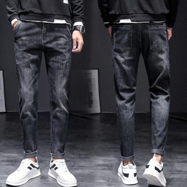men's jeans 2021 autumn and winter loose straight-leg pants retro micro-elastic slim-fit denim casual trousers, Blue
men's jeans 2021 autumn and winter loose straight-leg pants retro micro-elastic slim-fit denim casual trousers, Blue