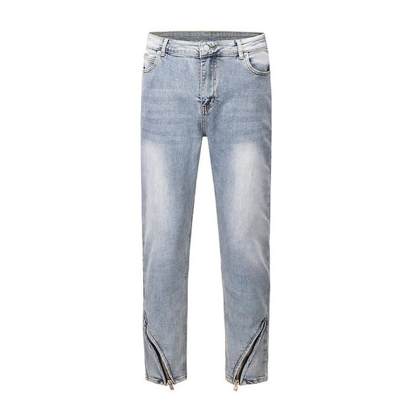 men's jeans ankle scimitar zipper ripped retro loose mens pants straight streetwear washed oversized casual denim trousers, Blue
men's jeans ankle scimitar zipper ripped retro loose mens pants straight streetwear washed oversized casual denim trousers, Blue
