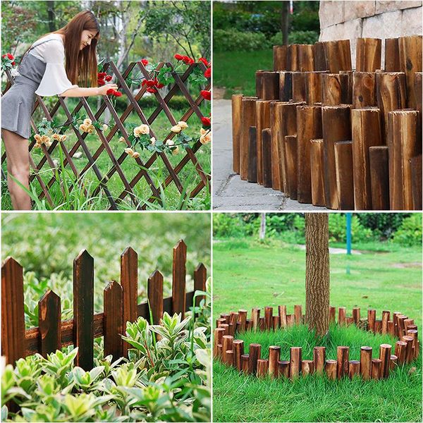 fencing, trellis & gates solid wood fencing diy tree potted plant outdoor garden decor anti-corrosion charcoal wooden fence decoration
fencing, trellis & gates solid wood fencing diy tree potted plant outdoor garden decor anti-corrosion charcoal wooden fence decoration